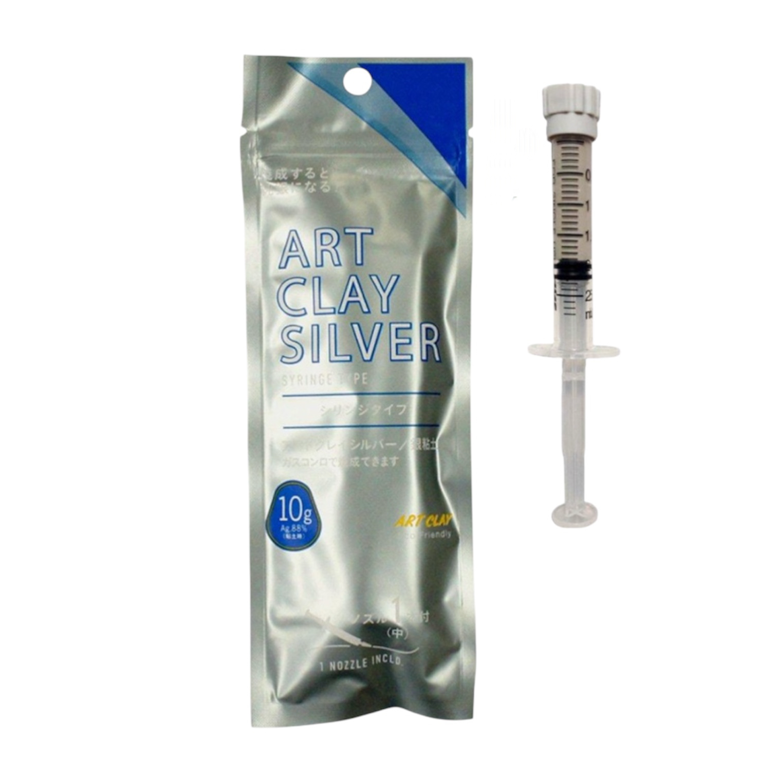 Spuitklei/ Syringe Art Clay Silver 10 gram met 0, 1 of 3 spuitmondjes (ZA-0281) - Afbeelding 4