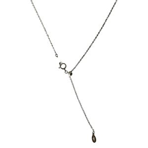 925 Zilveren collier. 60 Cm. Verstelbaar , dikte 1,2 mm