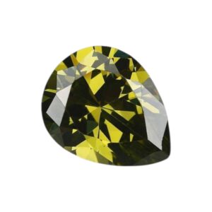 Zirconia AAAAA Peer 4*6mm HITTEBESTENDIG Olijf STAFFELKORTING