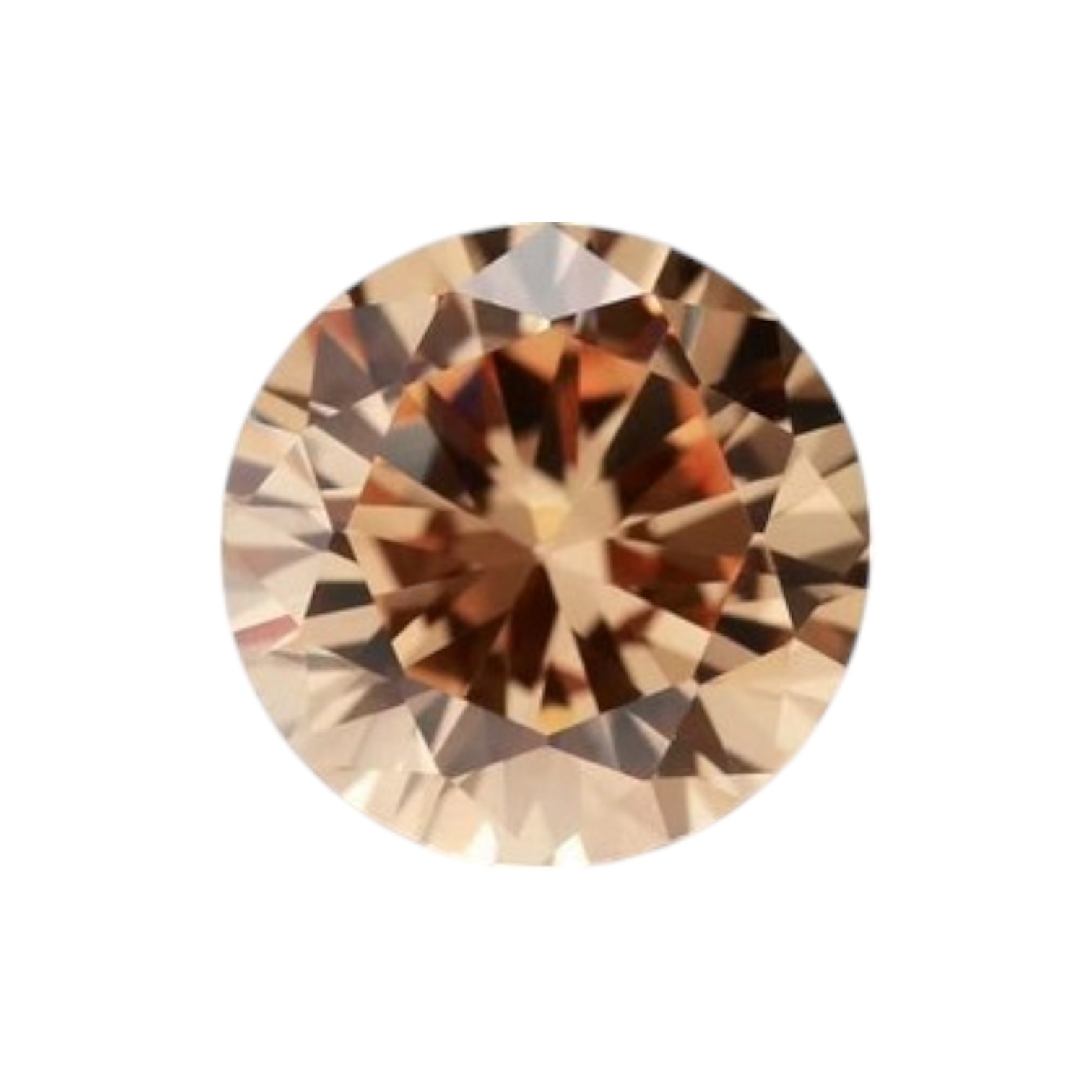 Zirconia AAAAA rond Div Afmetingen HITTEBESTENDIG Champagne STAFFELKORTING