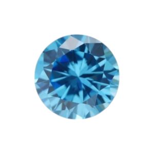 Zirconia AAAAA rond Div Afmetingen Light Sea Blue STAFFELKORTING