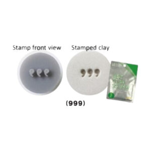 999 Stempel  voor het merken van zilverklei.