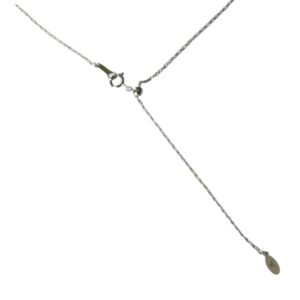 925 Zilveren collier. 60 Cm. Verstelbaar , dikte 1,2 mm