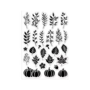 Stempelmat siliconen takjes en blaadjes  Afmeting hele mat 11*16 cm