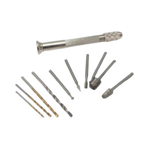 Boorhouder met boortjes en frezen set micro tool