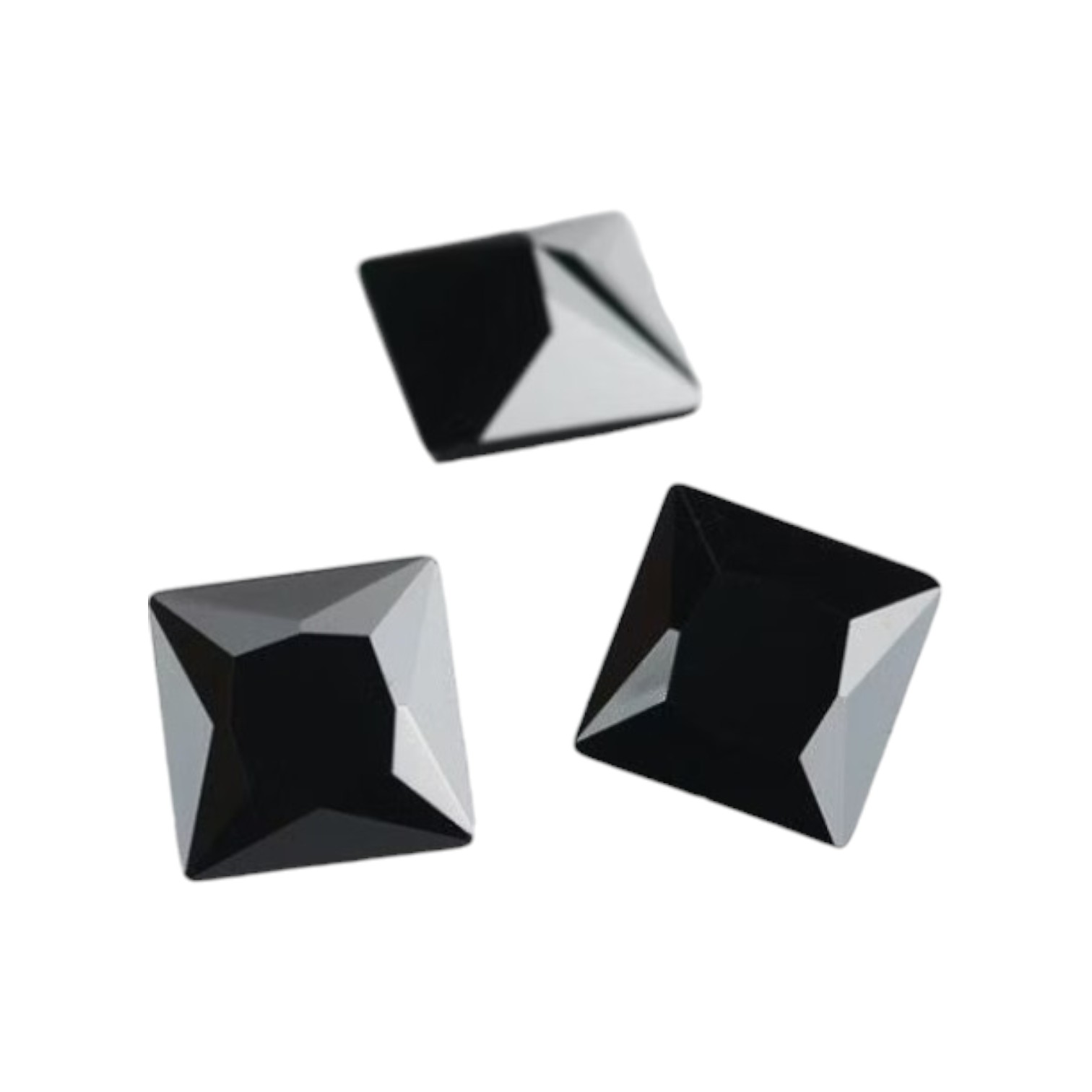 Zirconia AAAAA vierkant Div Afmetingen HITTEBESTENDIG Zwart STAFFELKORTING - Afbeelding 2