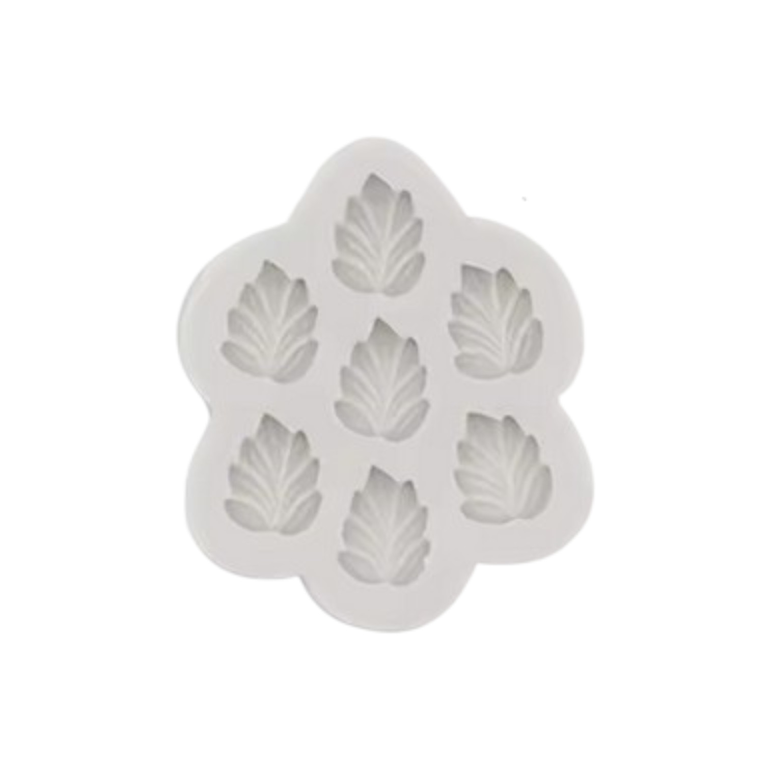 Siliconen mal bladeren