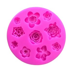 Siliconen mal bloemen mix 2