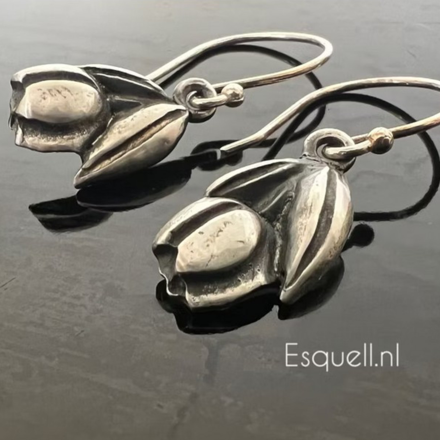 Siliconen mal verschillende bloemetjes met steel Afmeting mal ca 7,5 cm - Afbeelding 3