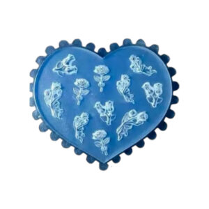 Siliconen mini mal bloemen aan steeltje