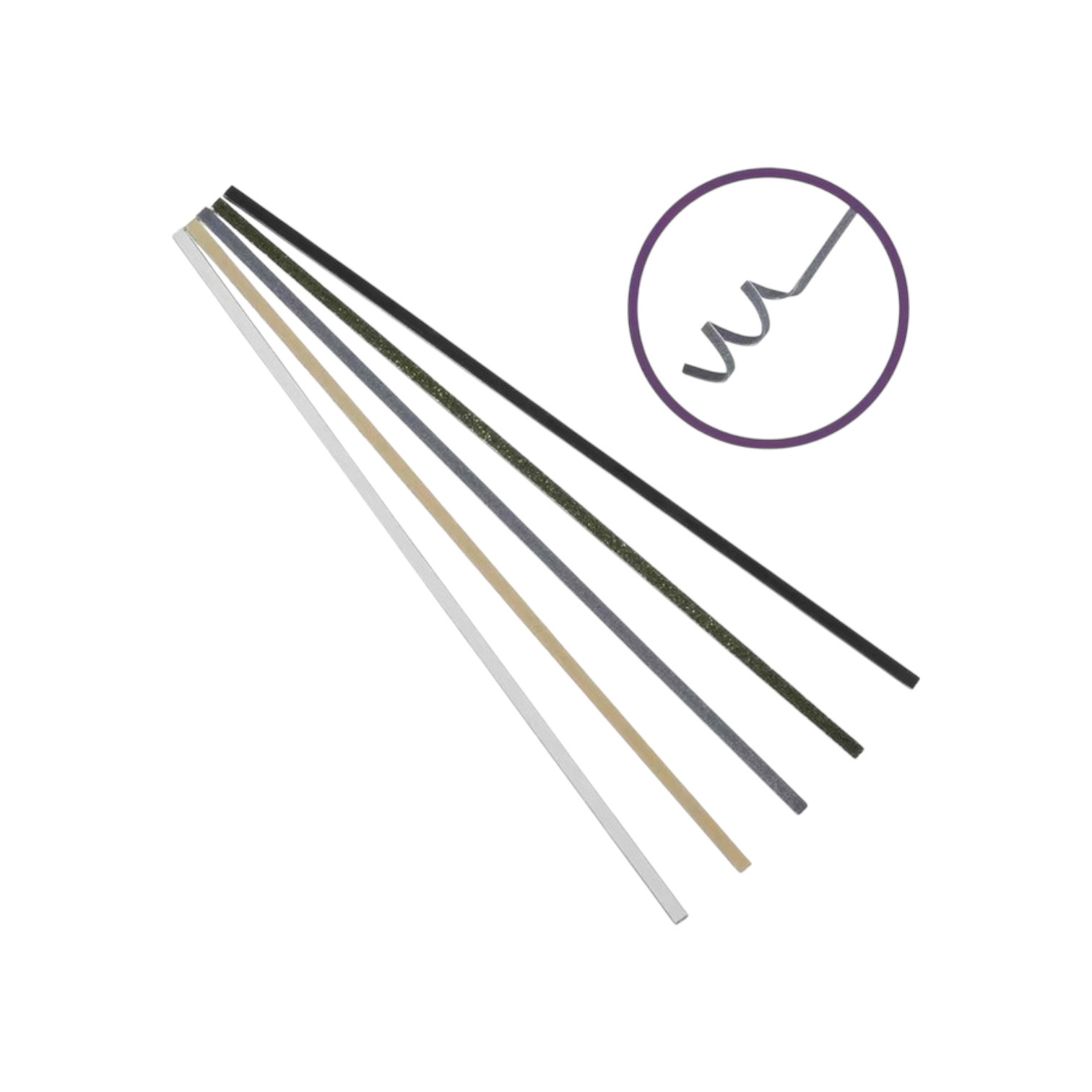 Buigbare vijltjes. flexibele schuurlatjes Set van 5