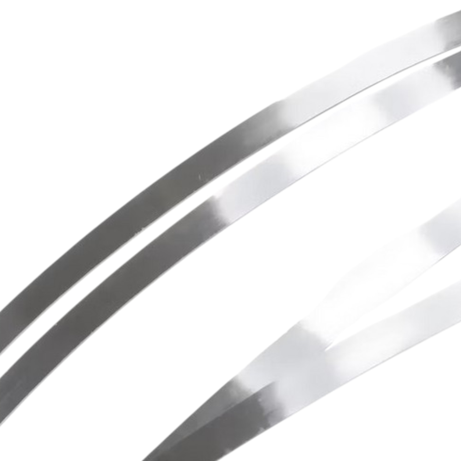 Plat fijn zilver draad voor emailleren. Cloisonne wire Breedte 1mm, dikte is 0,2mm. - Afbeelding 2