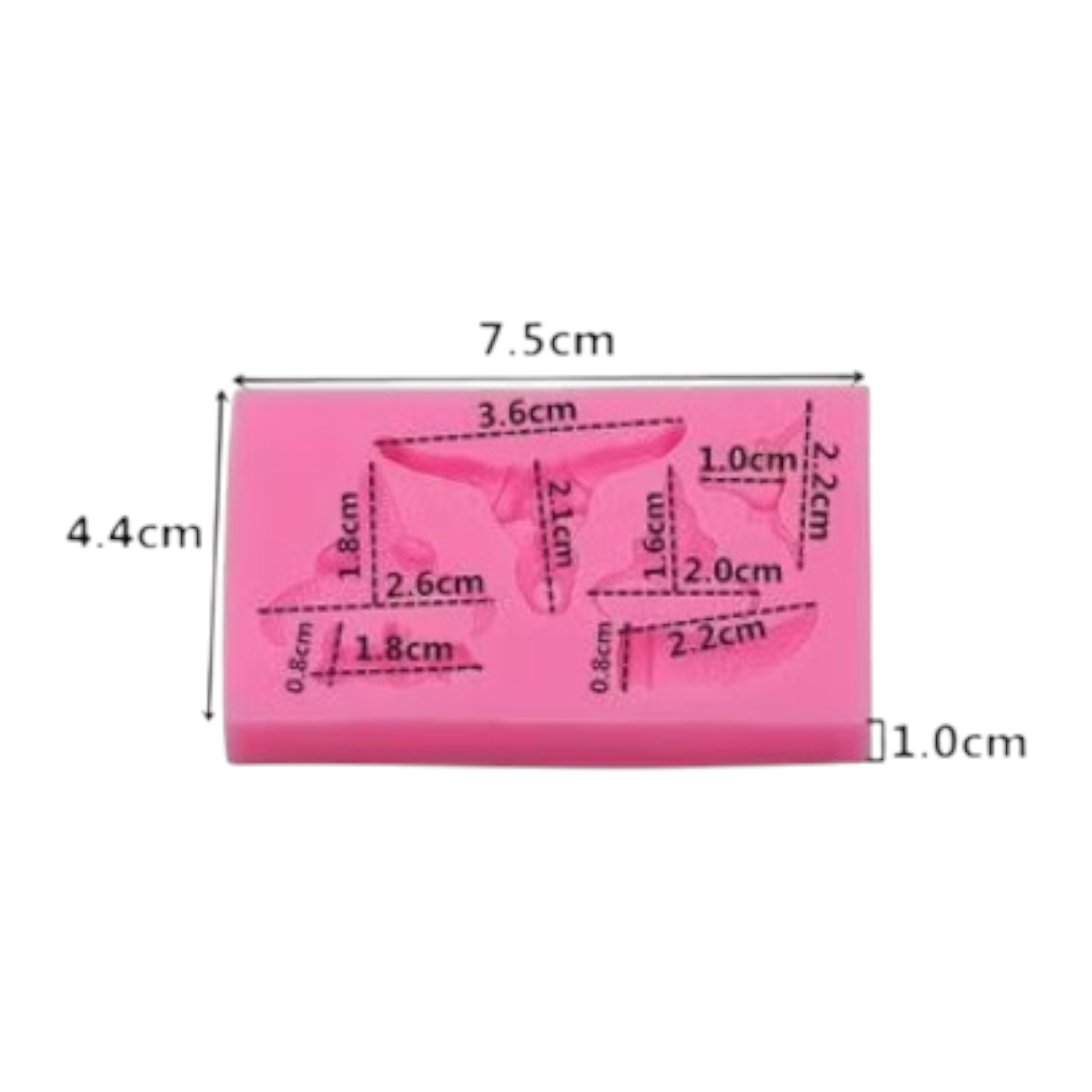 Siliconen mal Cow Bull Skull. Koe, hoorns - Afbeelding 3