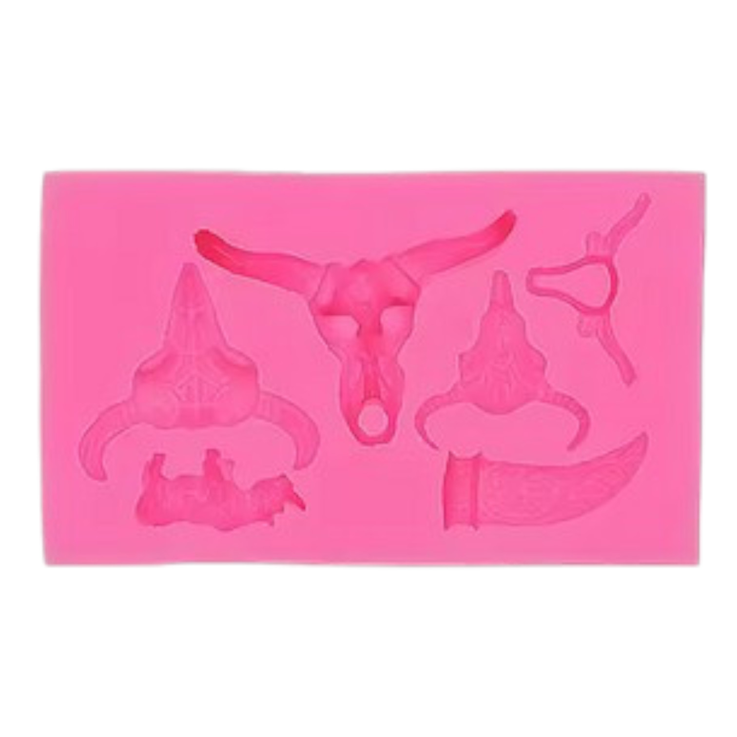 Siliconen mal Cow Bull Skull. Koe, hoorns