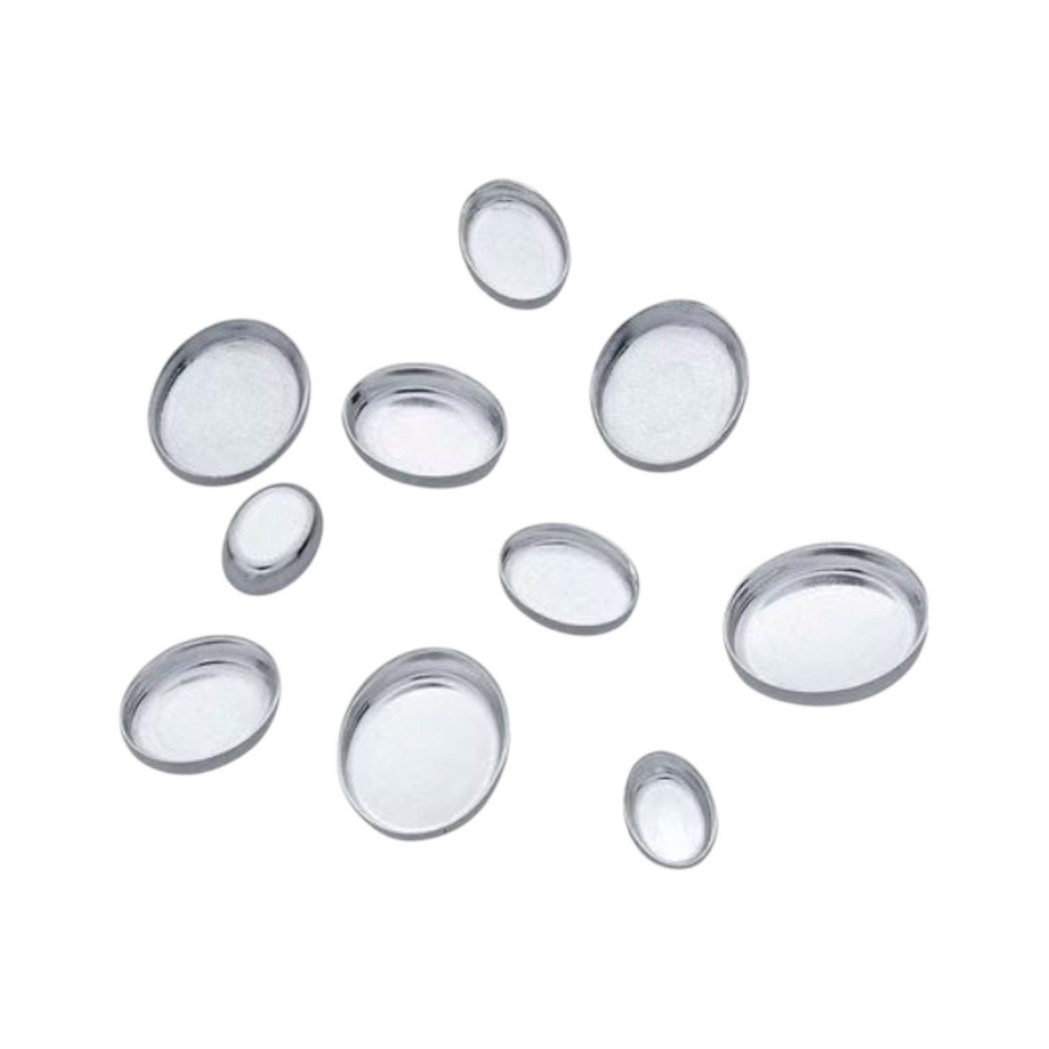 Zetbakje ovaal 999 fine zilver. Diverse afmetingen