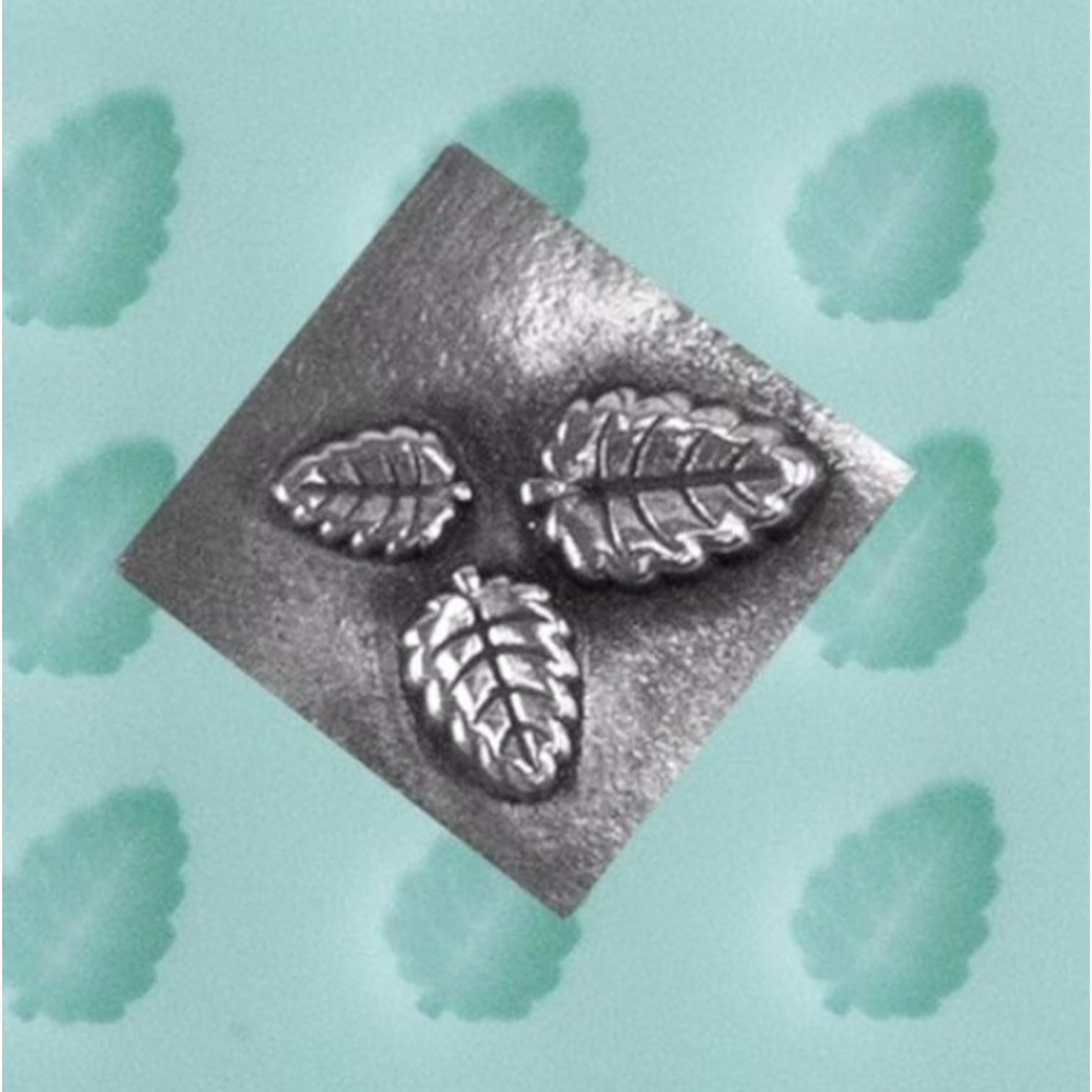 Finishing touch mold. Siliconen mal voor afwerking Elm leaf (F-2556) - Afbeelding 2