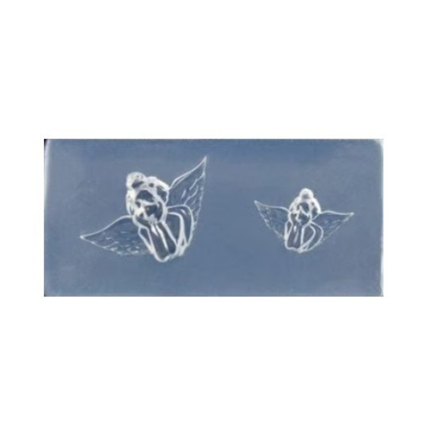 Siliconen mini mal Engeltjes gezichtjes. Afmeting hele mal 41*19*7mm