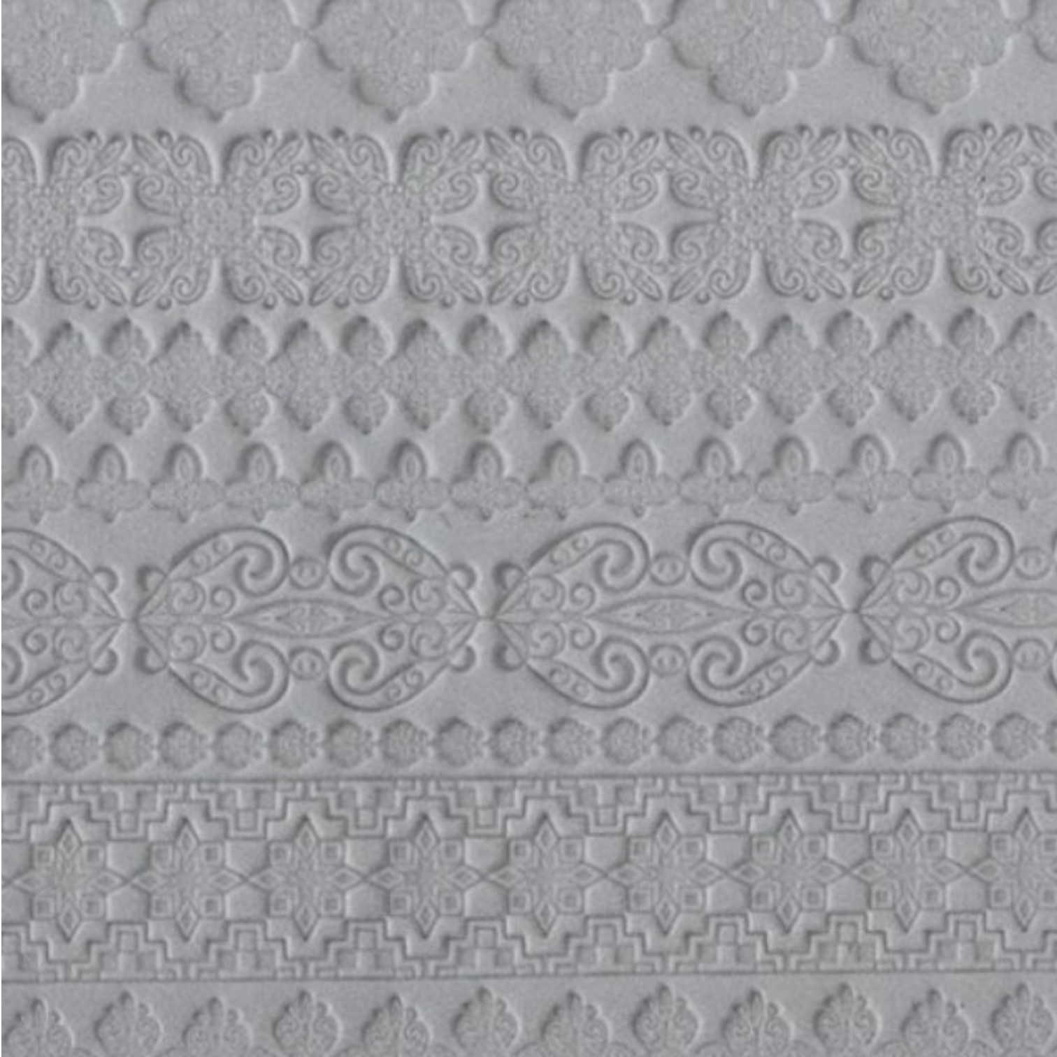 Textuurmat Rubberc 5*10 cm Fancy borders - 810 - Afbeelding 2