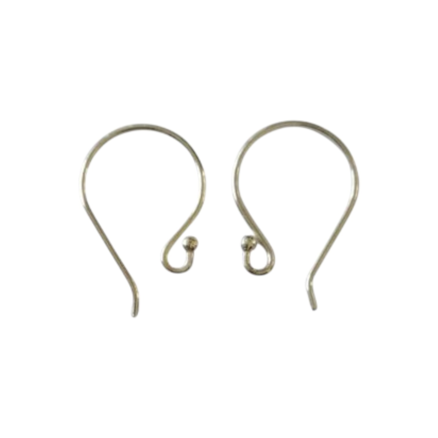 Oorhaakjes 925 zilver, met extra grote ronding. 1Paar.