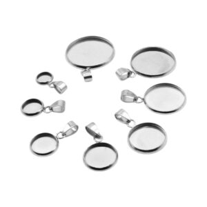 Hangerkastje met hangeroog. RVS  rond. Diverse maten