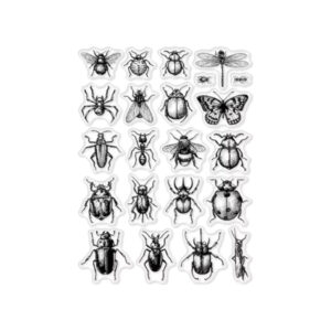 Stempelmat siliconen Insecten  Afmeting hele mat 11*16 cm