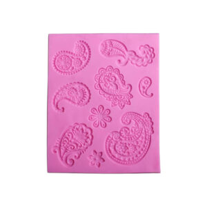 Siliconen mal opengewerkt kasjmier motief / paisley motief