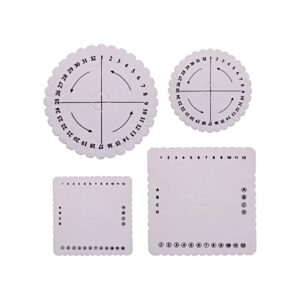 Kumihimo-Scheiben. Set mit 4 Scheiben.