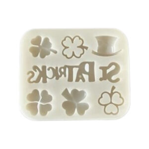 Siliconen mal met verschillende klavers, klavertje 4