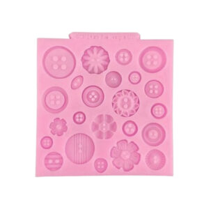 Siliconen mal met verschillende knopen.