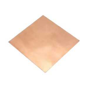 Koper plaat 100 x100 mm diverse diktes