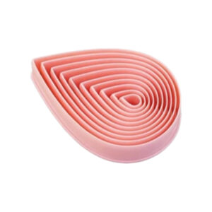 Cutters / uitsteekvormen druppel 10 delige set kunststof