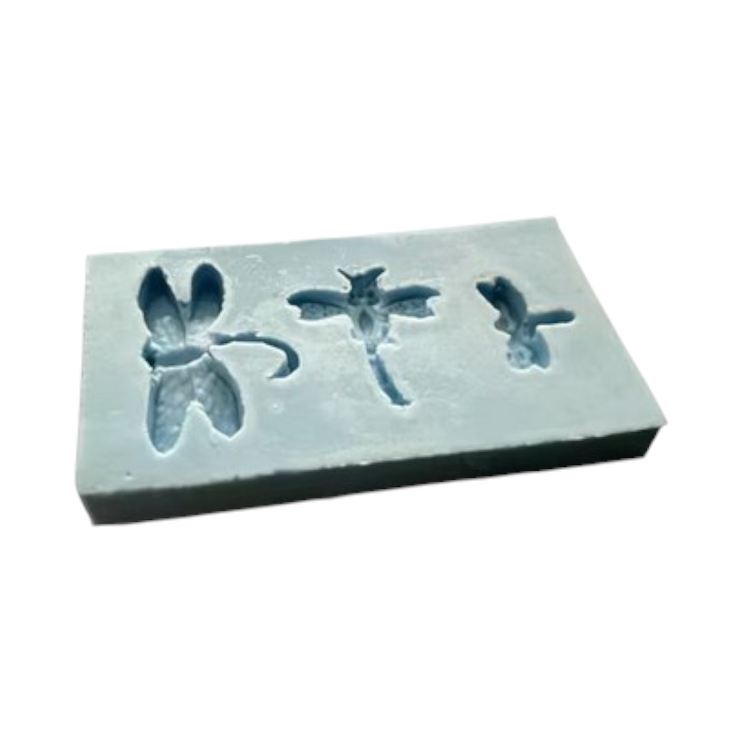Siliconen mal 3 kleine libelles - dragon fly