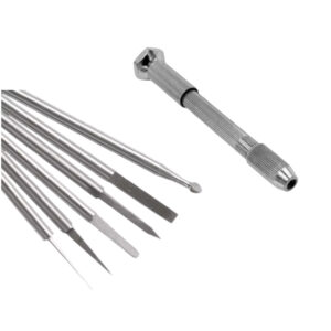 Mini blades for engraving + drill chuck