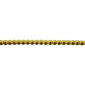 Messingdraad met 2mm bolletjes. 10 cm