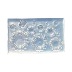 Siliconen mini mal zonnebloemetjes