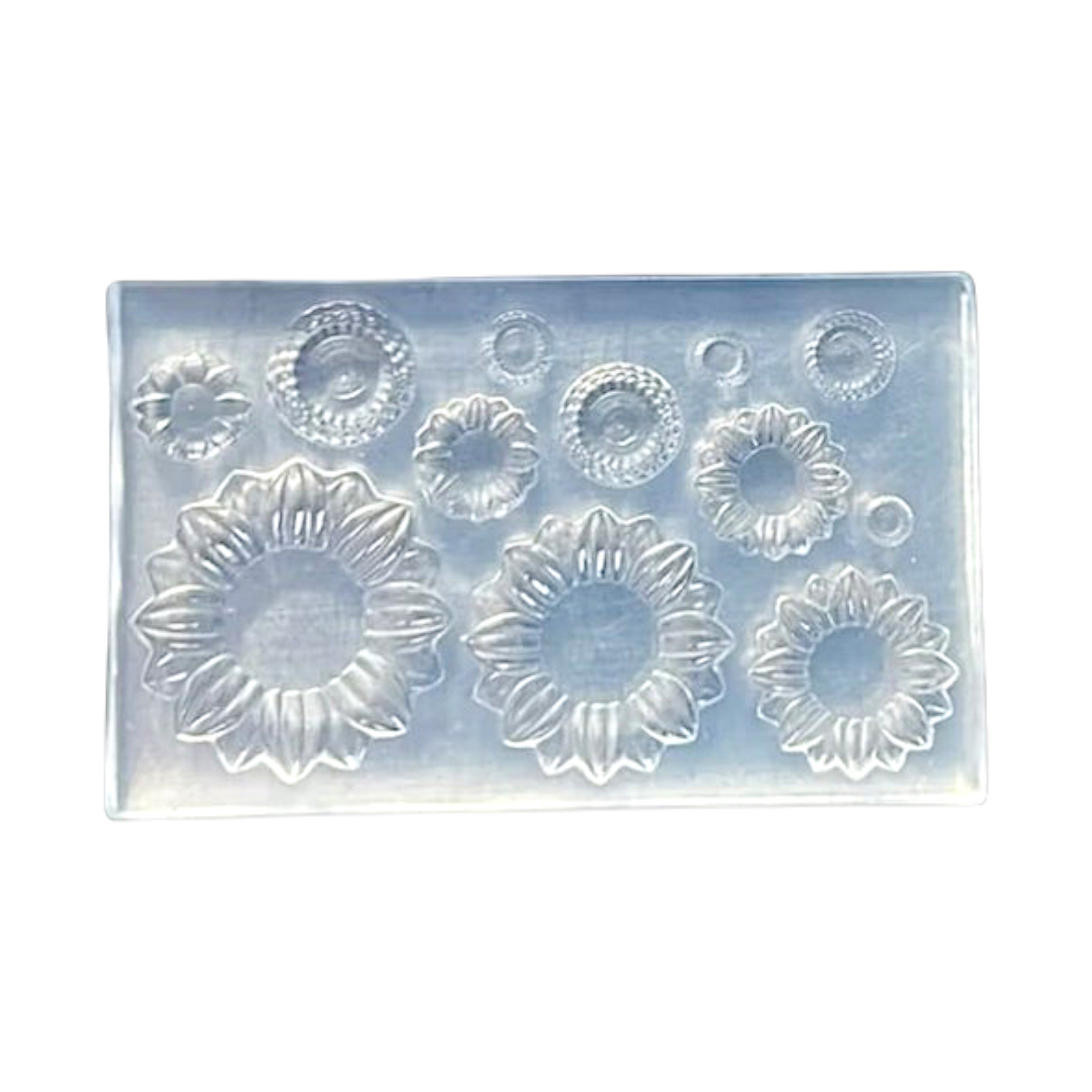 Siliconen mini mal zonnebloemetjes