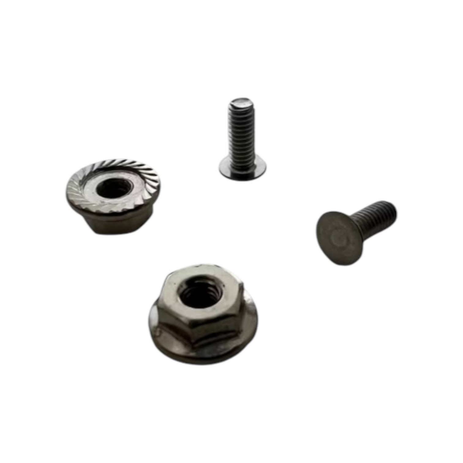 Rvs Moer en schroef voor wisselsieraden. M 2,5 per 10 stuks