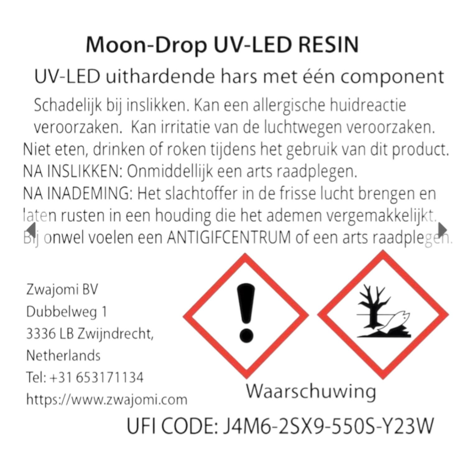 UV-LED Resin Moondrop Extra helder en extra hard 100 gr - Afbeelding 2