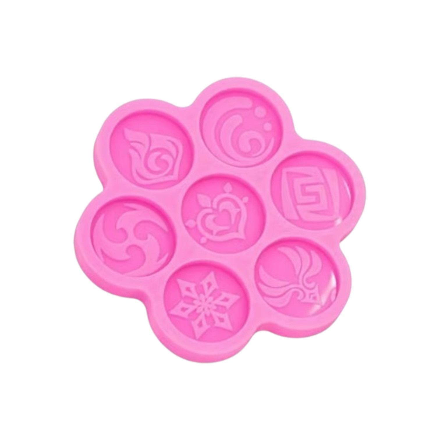 Siliconen mal verschillende ogen. Munten