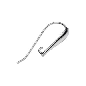 Oorhaak met verborgen hangeroogje Sterling 925 zilver