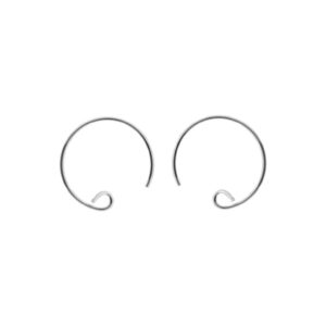 Oorbelhaakjes rond. 925 Zilver 1 Paar