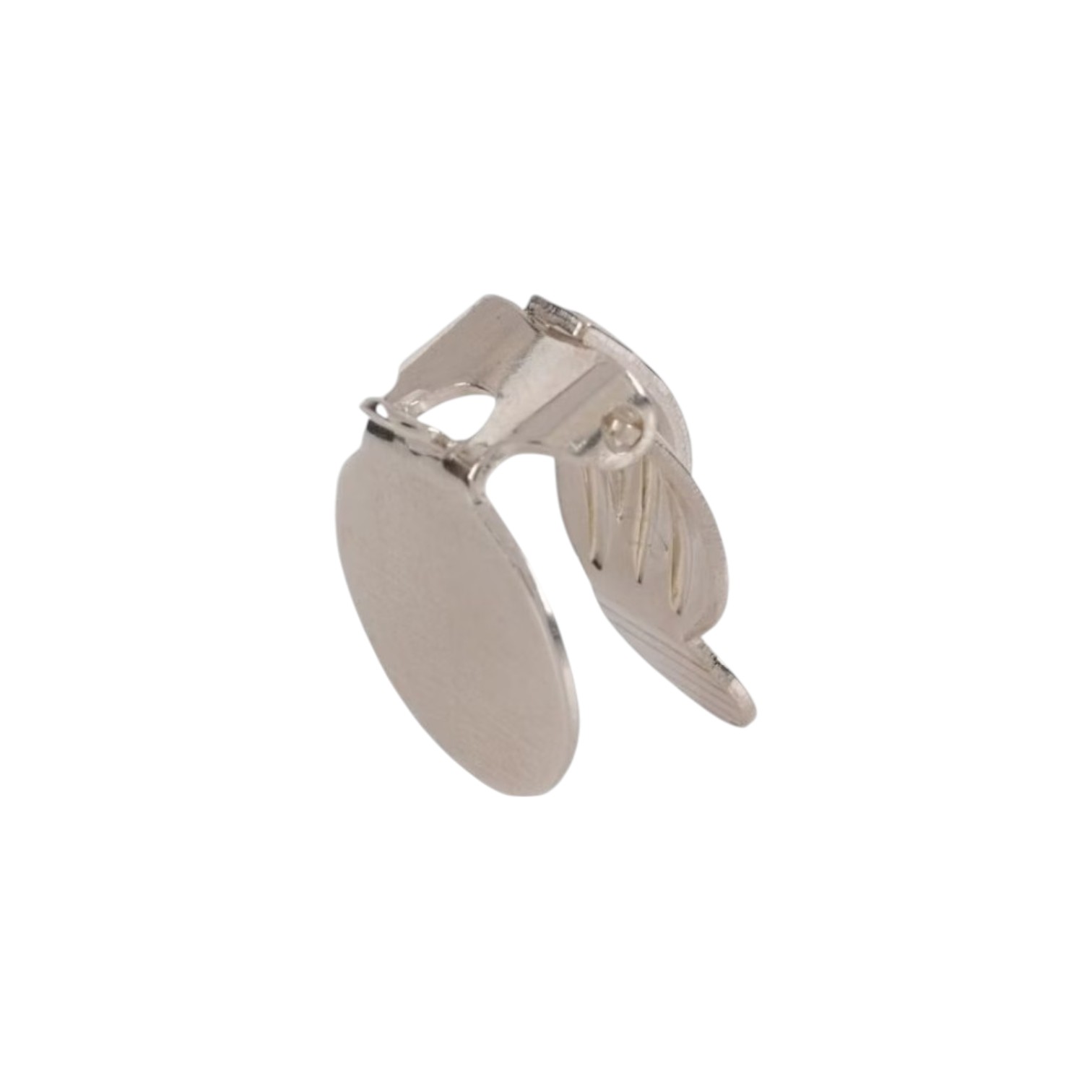 Oorclip 925 sterling zilver 12mm plaat - Afbeelding 2