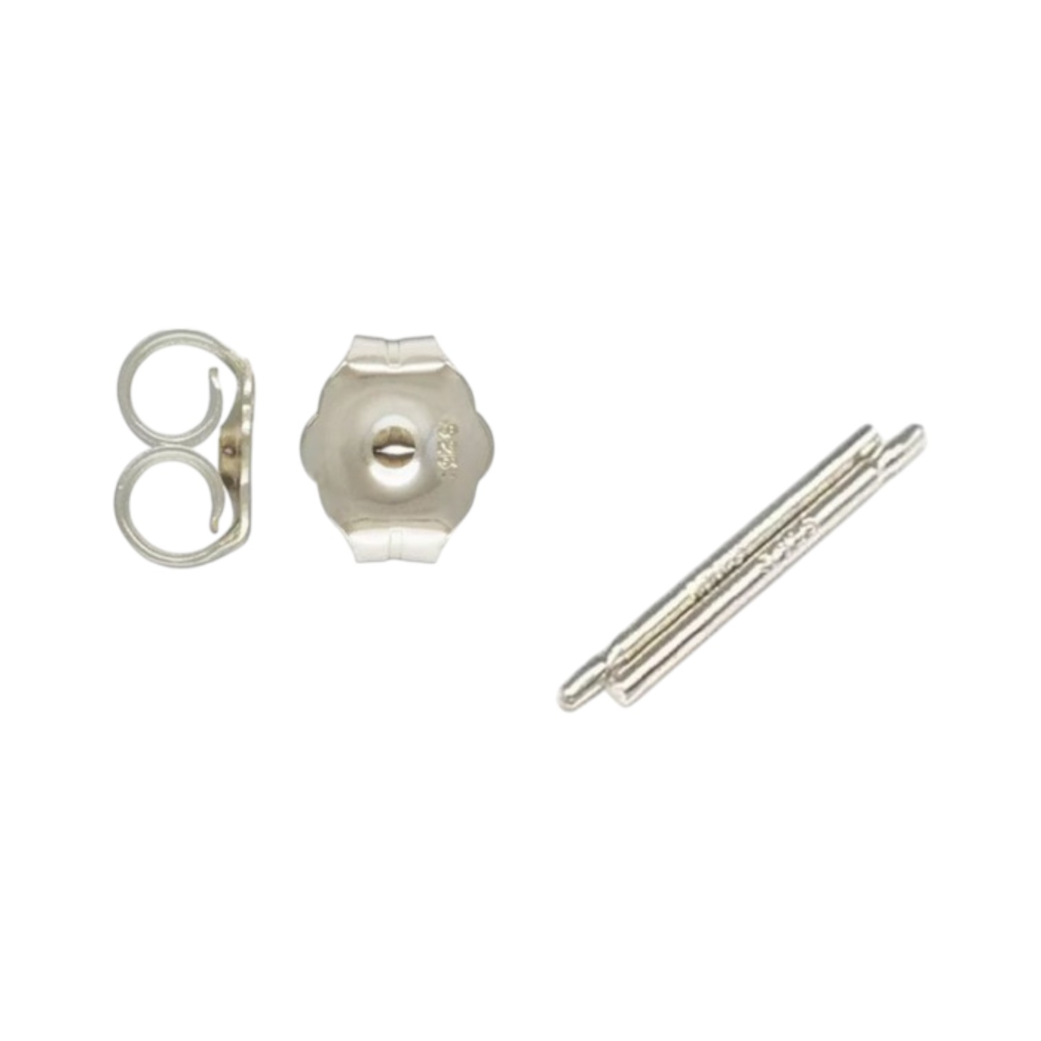 Oorstekers sterling zilver 925 voor solderen + achterkantjes