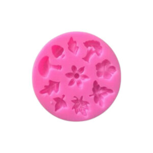 Siliconen mal paddenstoelen en bladeren