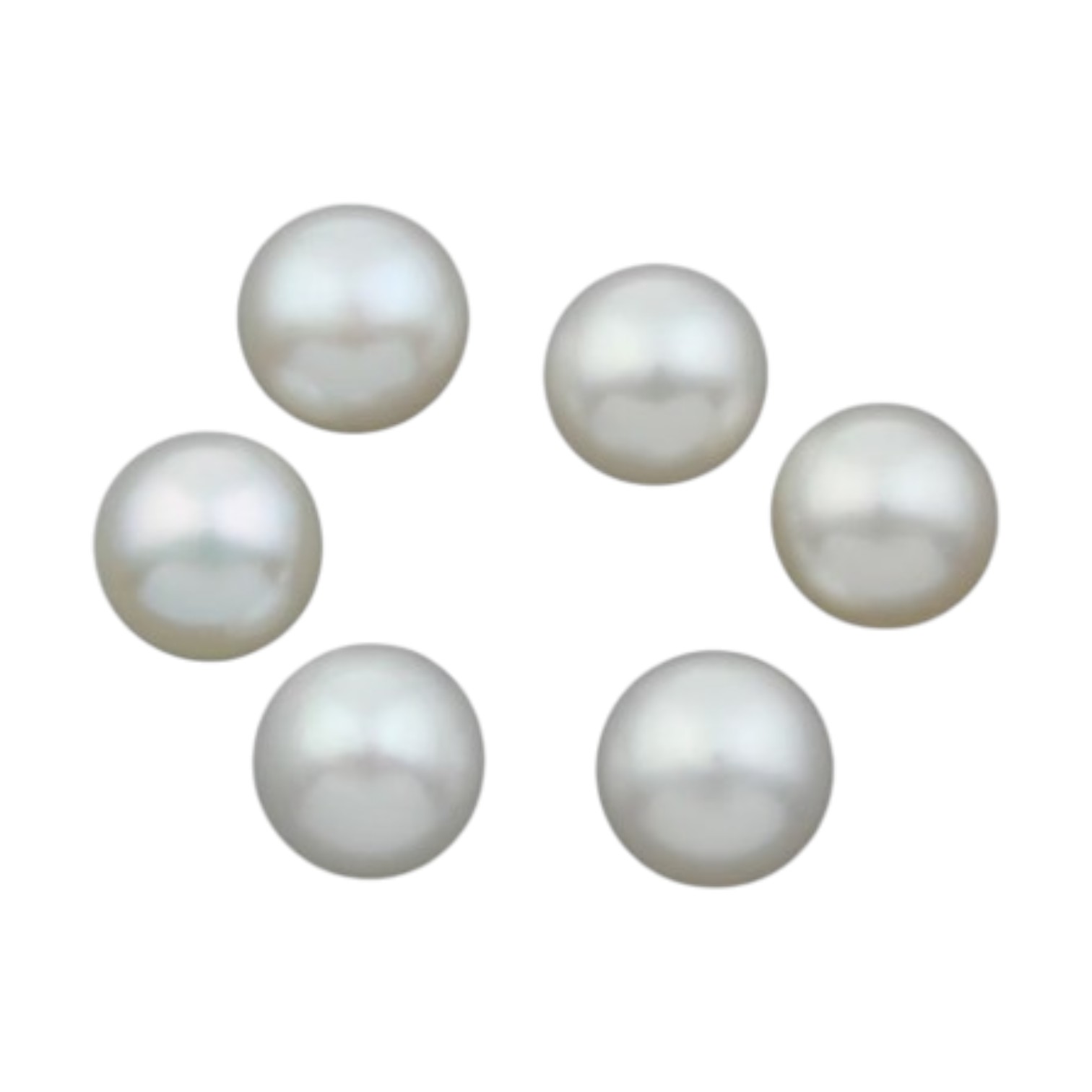 Natuurlijke gecultiveerde half geboorde parel. Wit Diverse afmetingen