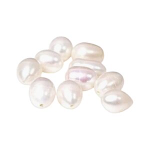 Parel Half geboord. Natuurlijke gecultiveerde parels. Ovale vorm 8-9 mm