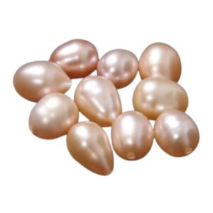 Natuurlijke gecultiveerde half geboorde parel. Pink. Druppel vorm Diverse afmetingen