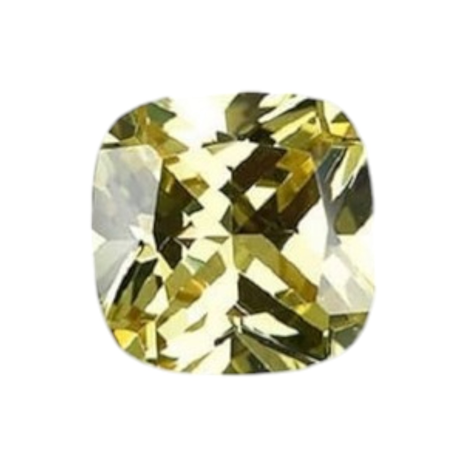 Zirconia AAAAA vierkant cushion Div Afmetingen Peridot STAFFELKORTING