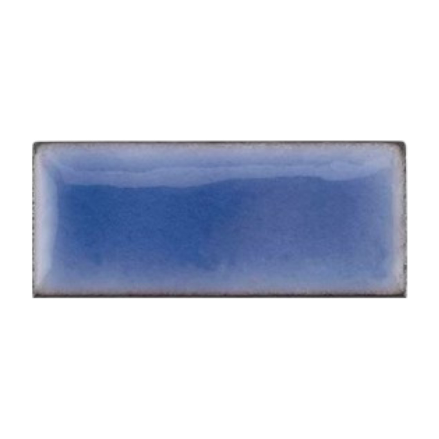 Thompson bleifreies Emaillepulver. Transparentes Immergrünblau