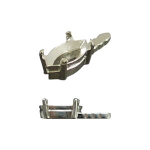 Chaton Markies 4*8 mm Zilver. premium (K-0285)